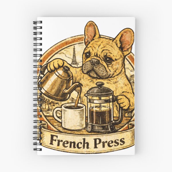 Item preview, French Press - Retro French Bulldog Coffee Press  designed and sold by Envision Designs.