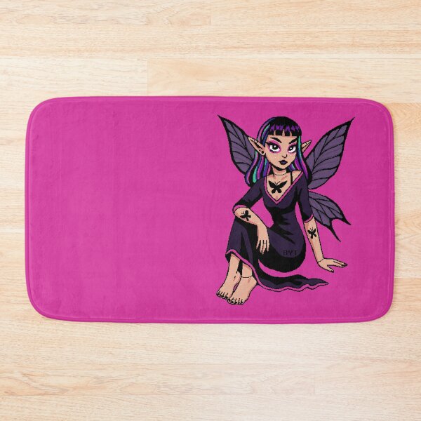 Item preview, Lyra - Fuchsia Eyeshadow Baby Bangs Butterfly Tattoo Goth Fairy - BYT Pixel Pixie designed and sold by yearningviolet.