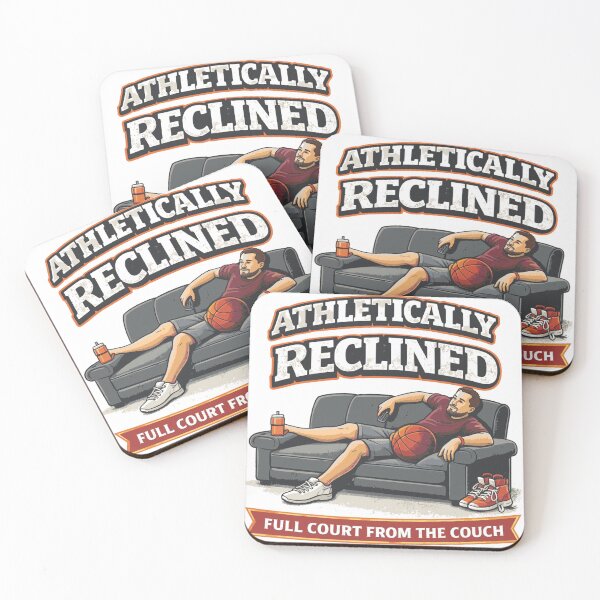 Item preview, Athletically Reclined Basketball Funny Sports Shirt designed and sold by purrtees.