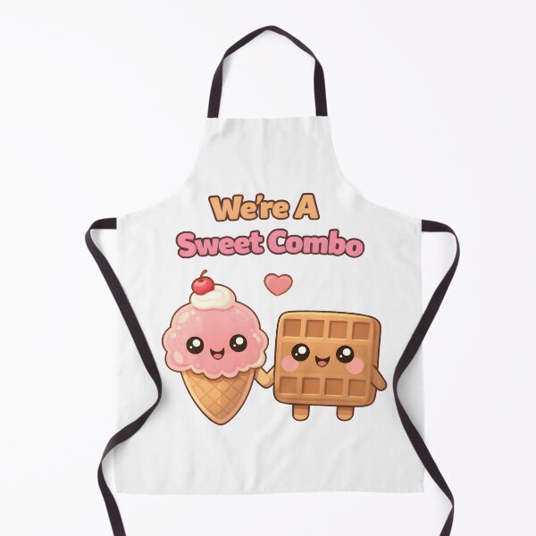 Item preview, Were A Sweet Combo Cute Ice Cream Waffle Love. designed and sold by The-T-In-Retro.