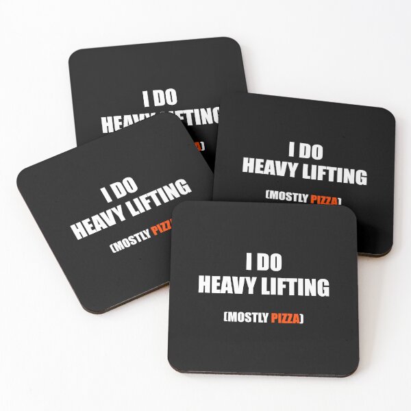 Item preview, Heavy Lifting Mostly Pizza Funny Gym Workout designed and sold by Mikidesign1988.