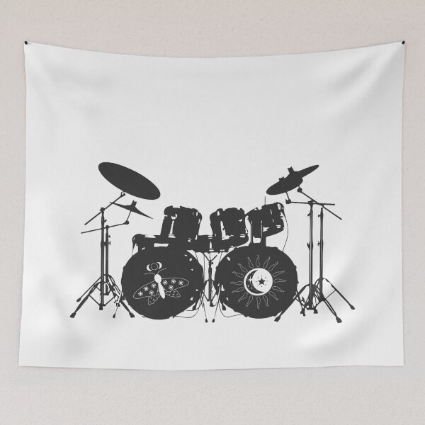 Item preview, Celestial Drum Set Sticker designed and sold by ShadeScapeArt.