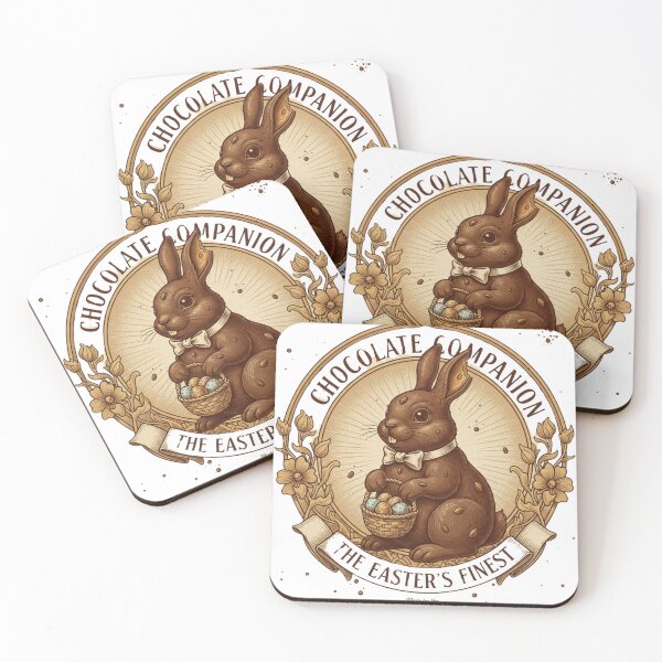 Item preview, Vintage Chocolate Bunny Easter Badge - Retro Confectionery Art designed and sold by Wear Sculpt.