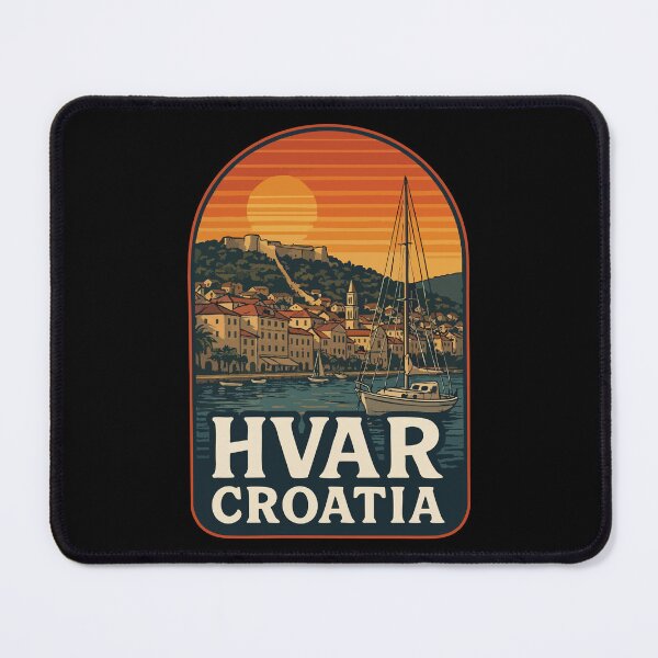 Item preview, Hvar Croatia Retro Vintage Travel designed and sold by TomFrontierArt.