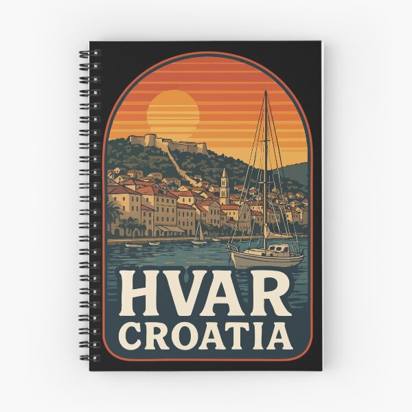 Item preview, Hvar Croatia Retro Vintage Travel designed and sold by TomFrontierArt.