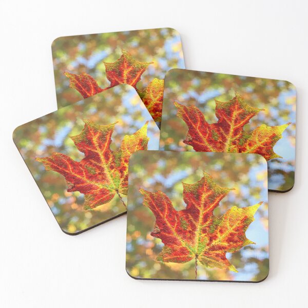 Item preview,  Colorful Autumn Leaf Against Blurred Out Leaves designed and sold by BostonArcImage.