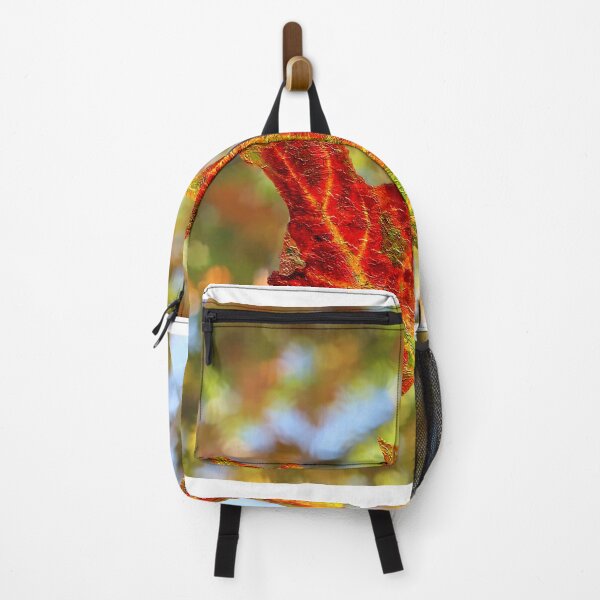Item preview, Colorful Autumn Leaf Against Blurred Out Leaves designed and sold by BostonArcImage.