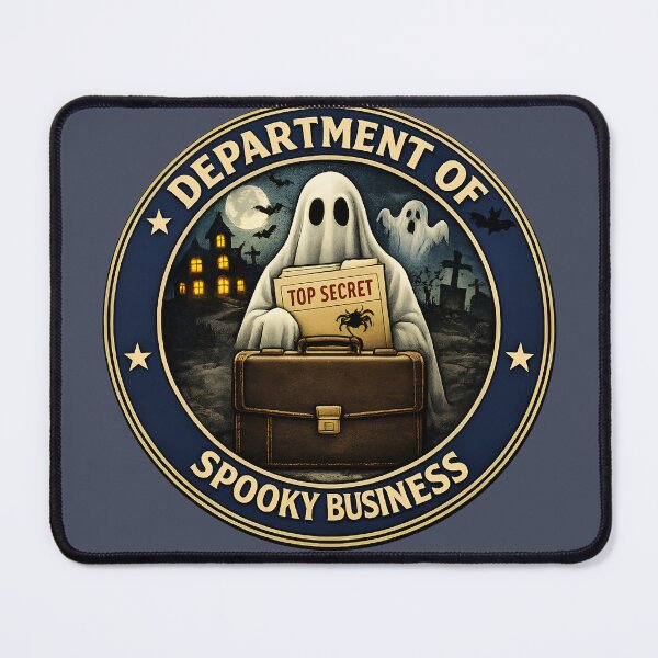 Item preview, Department of Spooky Business – Official Paranormal Office Ghost Emblem designed and sold by SpacedOutRITZ.
