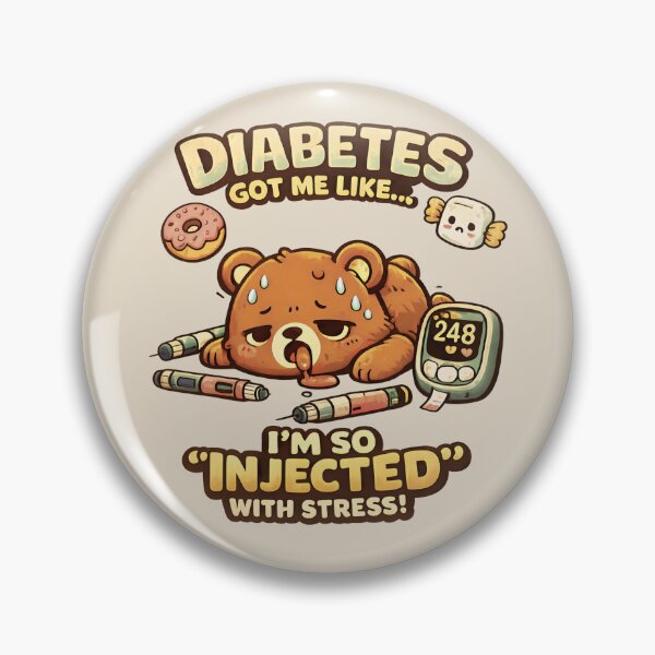 Item preview, Funny Diabetic Design- Diabetes Got Me Like| Cute Diabetes Humor designed and sold by Irysek.