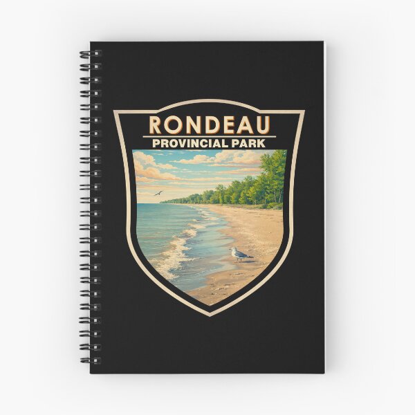 Item preview, Rondeau Provincial Park Canada Illustration Travel Art Badge designed and sold by KrisSidDesigns.