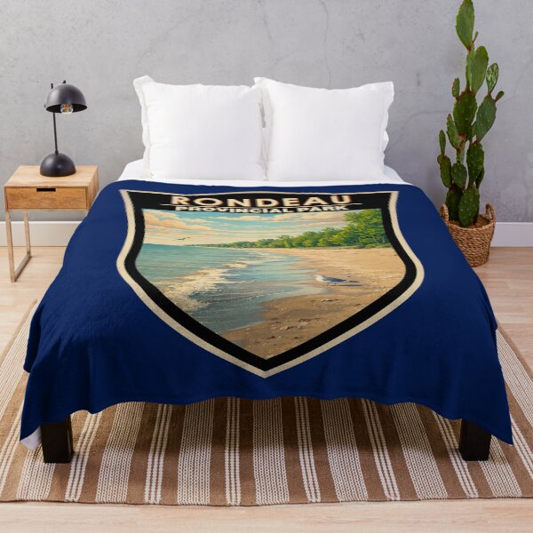 Item preview, Rondeau Provincial Park Canada Illustration Travel Art Badge designed and sold by KrisSidDesigns.