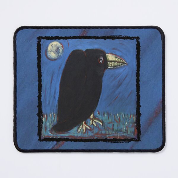 Item preview, Guardian Moonlit Crow Artwork by Katt Yanda designed and sold by Artist-Katt-Yanda.