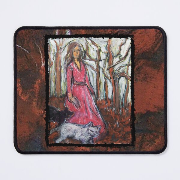 Item preview, Walking with Cats Artwork by Katt Yanda designed and sold by Artist-Katt-Yanda.
