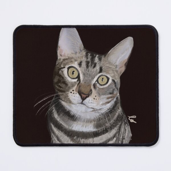 Item preview, Tabby cat portrait designed and sold by Strawberry_moonlights.