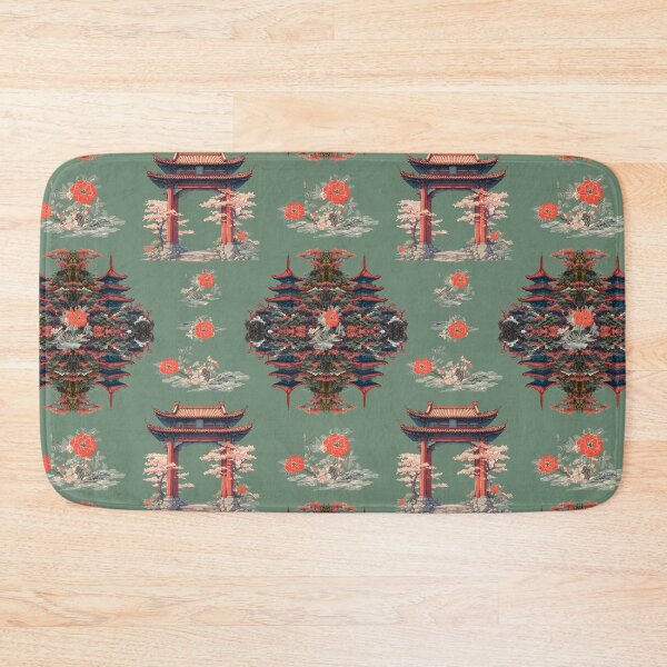 Item preview, Kanpai Friends with Temple Arch and pattern-theme designed and sold by GreyMoonForest.