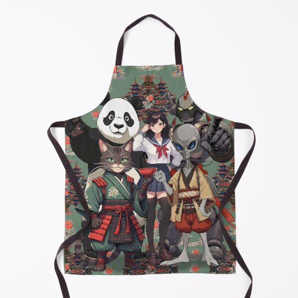 Item preview, Kanpai Friends with Temple Arch and pattern-theme designed and sold by GreyMoonForest.
