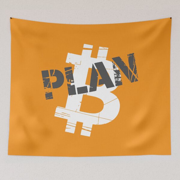 Item preview, Plan B Bitcoin Strategy - Crypto Backup Art designed and sold by cabana.space.
