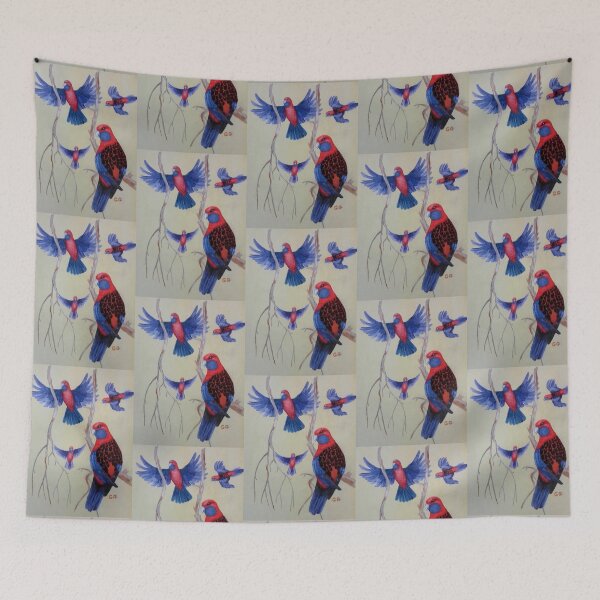 Item preview, Beautiful Australian Crimson Rosella Parrots designed and sold by Garry Greenwood.