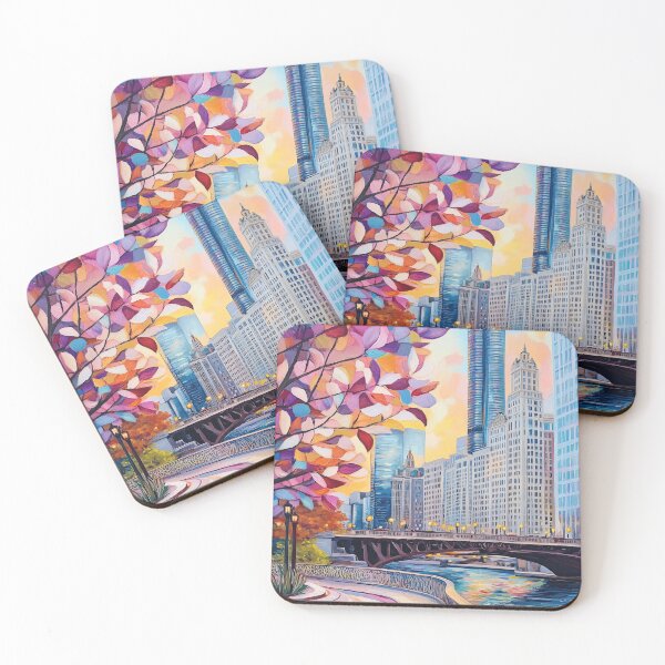 Item preview, Chicago Mosaic Impressions – Wrigley Building River View designed and sold by SkylineVistas Designs.