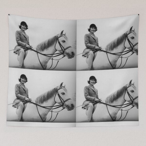 Item preview, Queen Elizabeth II on horseback designed and sold by KNBS.