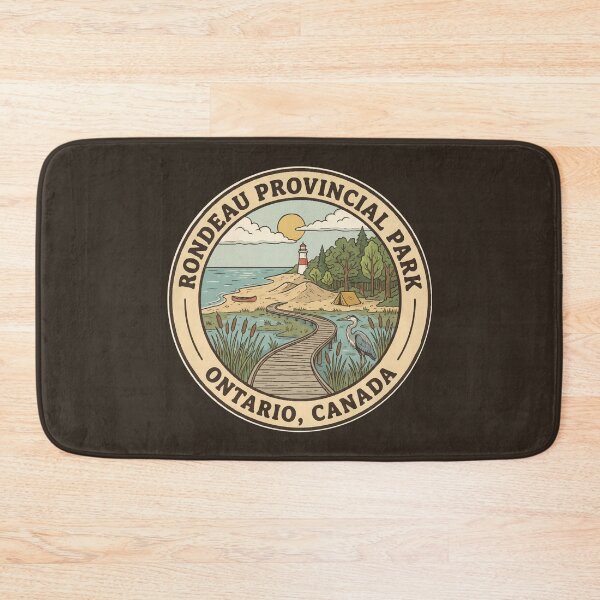 Item preview, Rondeau Provincial Park Canada Illustration Travel Art Badge designed and sold by KrisSidDesigns.
