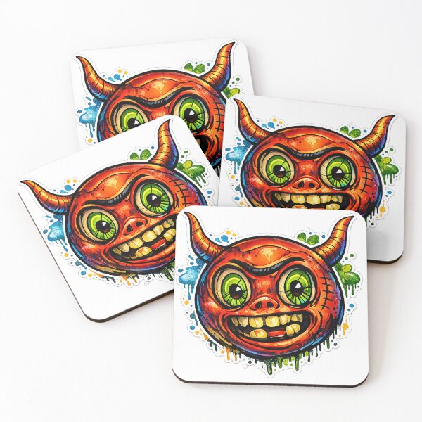 Item preview, Devil Head Cartoon drawing street art style designed and sold by Berlin-D-Prs.