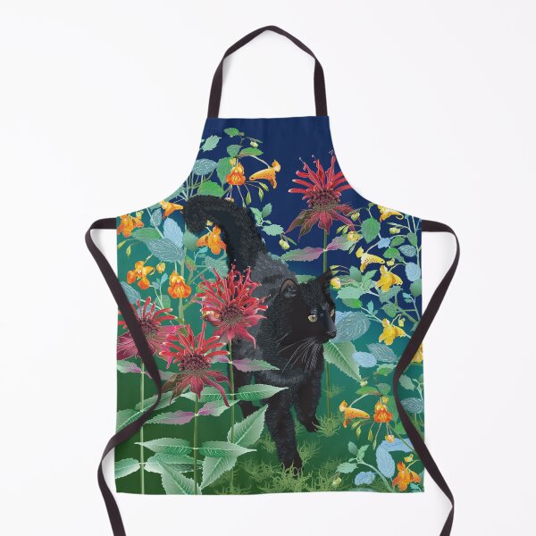 Item preview, Black Cat in the Wildflowers (Vertical Design) designed and sold by Jedi-Artist.