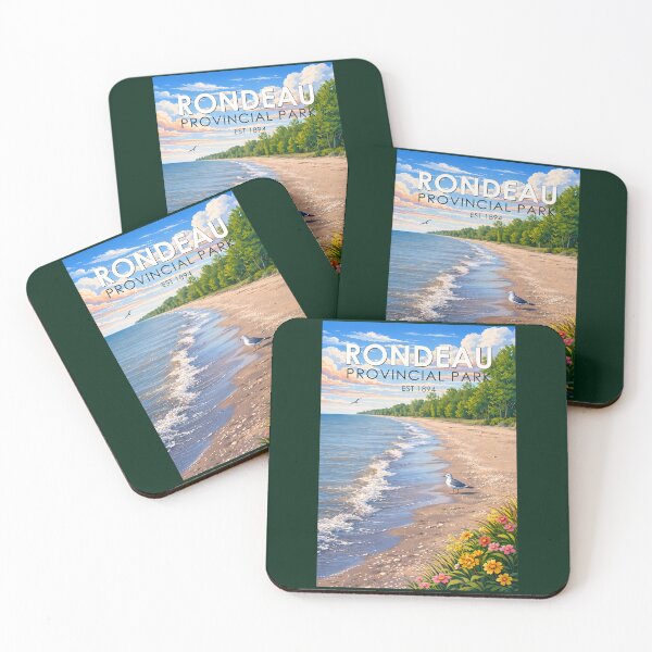 Item preview, Rondeau Provincial Park Canada Illustration Travel Art Vintage designed and sold by KrisSidDesigns.