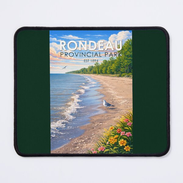 Item preview, Rondeau Provincial Park Canada Illustration Travel Art Vintage designed and sold by KrisSidDesigns.