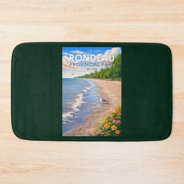 Item preview, Rondeau Provincial Park Canada Illustration Travel Art Vintage designed and sold by KrisSidDesigns.