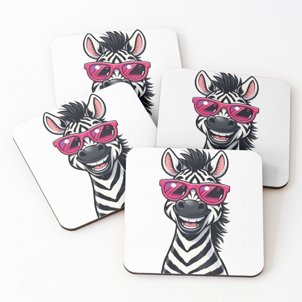 Item preview, Cool Zebra with Pink Sunglasses designed and sold by ArtDecorPixell.