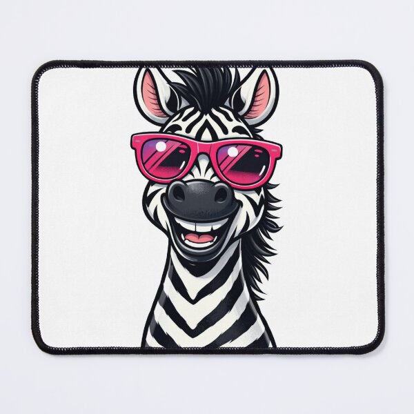 Item preview, Cool Zebra with Pink Sunglasses designed and sold by ArtDecorPixell.