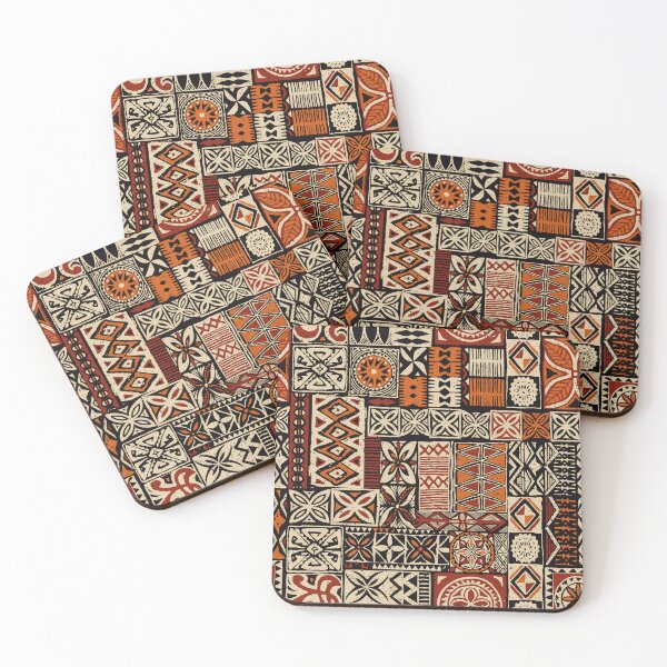 Item preview, Retro Hawaiian Tropical Tapa Print designed and sold by RetroMaggie.