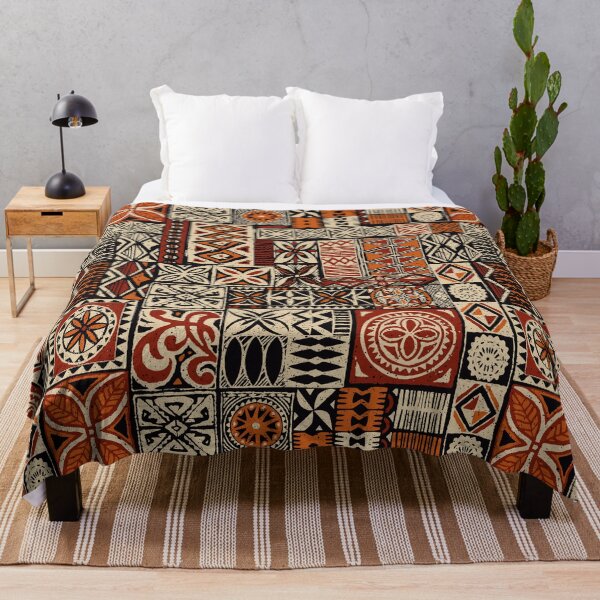 Item preview, Retro Hawaiian Tropical Tapa Print designed and sold by RetroMaggie.