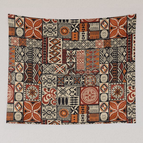 Item preview, Retro Hawaiian Tropical Tapa Print designed and sold by RetroMaggie.