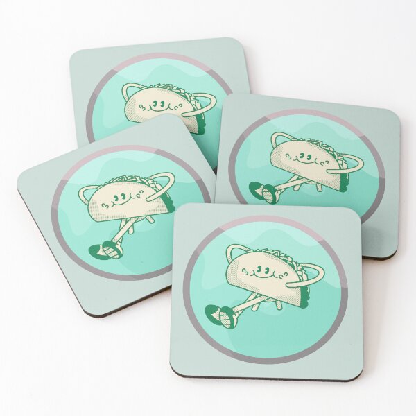 Item preview, Taco Circle Green Food Stickers Prints Posters Wall Art Magnet Home Coffee Cup Decoration TShirt Stationary Notebook Magnet Hat Kitchen Work School Office Redbubble Shop designed and sold by Saritas Boutique Shop.