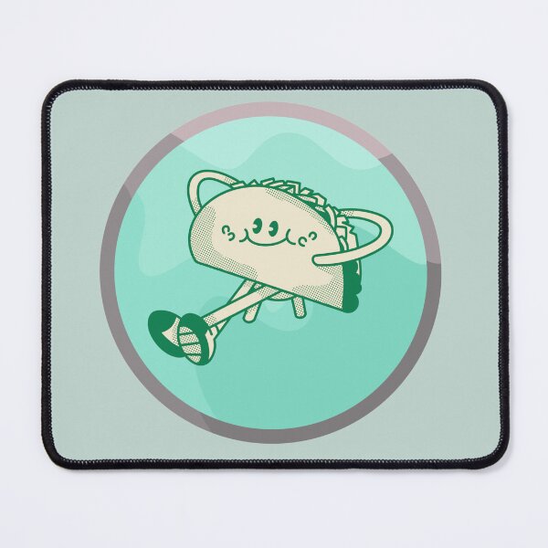Item preview, Taco Circle Green Food Stickers Prints Posters Wall Art Magnet Home Coffee Cup Decoration TShirt Stationary Notebook Magnet Hat Kitchen Work School Office Redbubble Shop designed and sold by Saritas Boutique Shop.