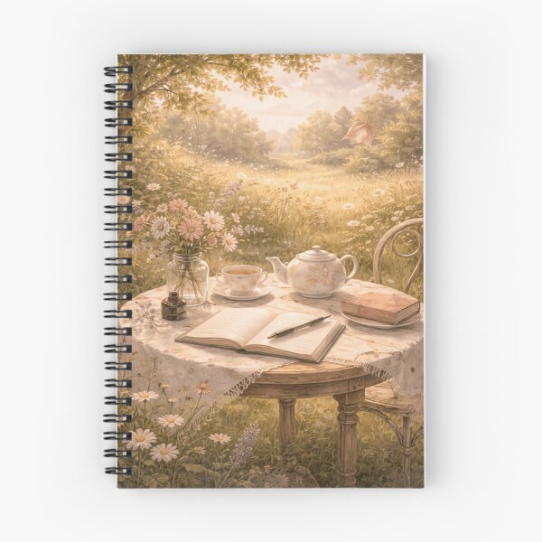 Item preview, Garden Writing Nook Tea – Victorian Cottagecore Art designed and sold by ArtFreshStudio.