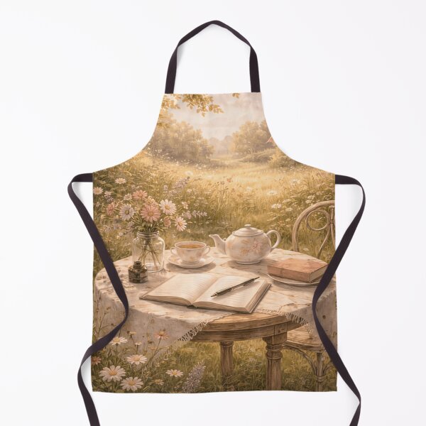 Item preview, Garden Writing Nook Tea – Victorian Cottagecore Art designed and sold by ArtFreshStudio.