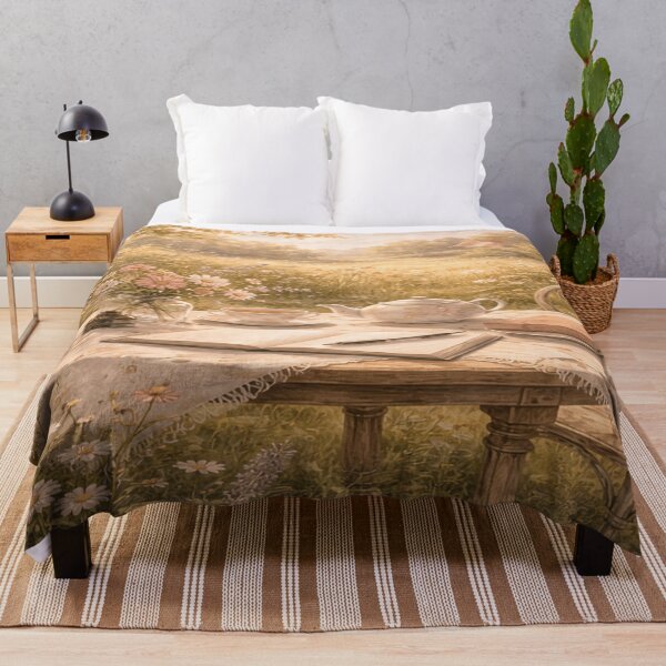 Item preview, Garden Writing Nook Tea – Victorian Cottagecore Art designed and sold by ArtFreshStudio.