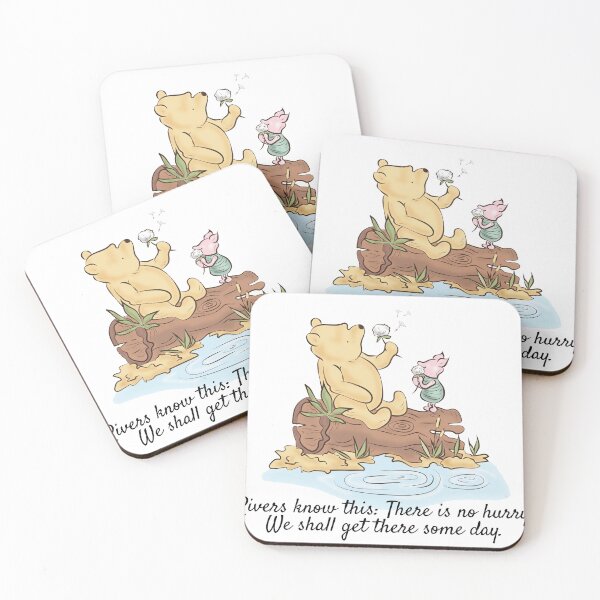 Item preview, Classic Winnie the Pooh Rivers Quote designed and sold by ColorFlowArt.