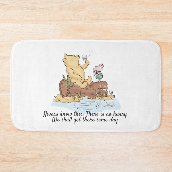 Item preview, Classic Winnie the Pooh Rivers Quote designed and sold by ColorFlowArt.