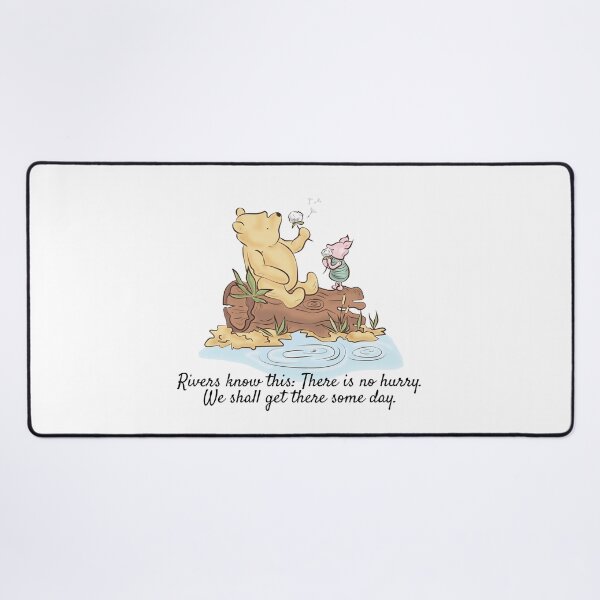 Item preview, Classic Winnie the Pooh Rivers Quote designed and sold by ColorFlowArt.