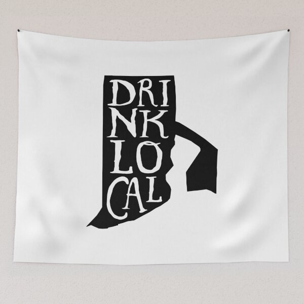 Item preview, Drink Local Rhode Island State Outline Craft Beer designed and sold by graf1k.