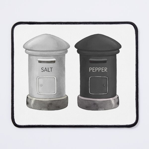 Item preview, Monochrome Salt and Pepper Shakers designed and sold by ShadeScapeArt.