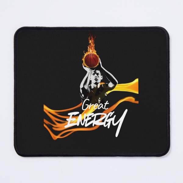 Item preview, Great Energy Basketball Design – Flaming Ball Sports Motivation Art designed and sold by Aquarius-club.