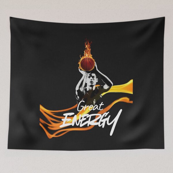 Item preview, Great Energy Basketball Design – Flaming Ball Sports Motivation Art designed and sold by Aquarius-club.