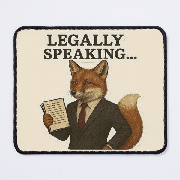Item preview, Fox Lawyer – Legally Speaking designed and sold by MiLaKK.