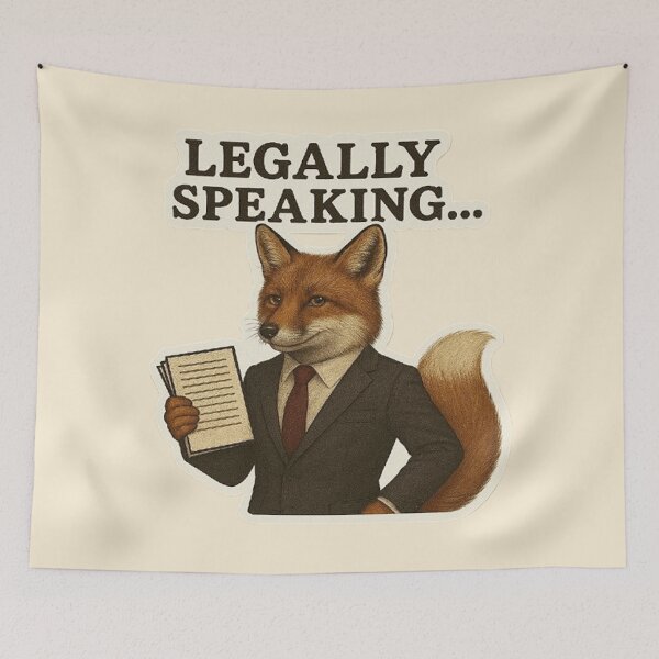 Item preview, Fox Lawyer – Legally Speaking designed and sold by MiLaKK.