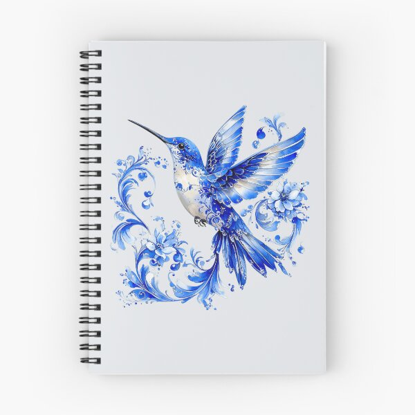 Item preview, Porcelain Blue Hummingbird 9 designed and sold by Dawne's Designs.